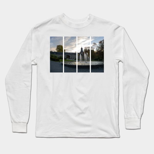 This Castle, during the Battle of the Bulge, housed the Headquarters of Major General Matthew B. Ridgway. Liege Province. Autumn sunny day Long Sleeve T-Shirt by fabbroni-art